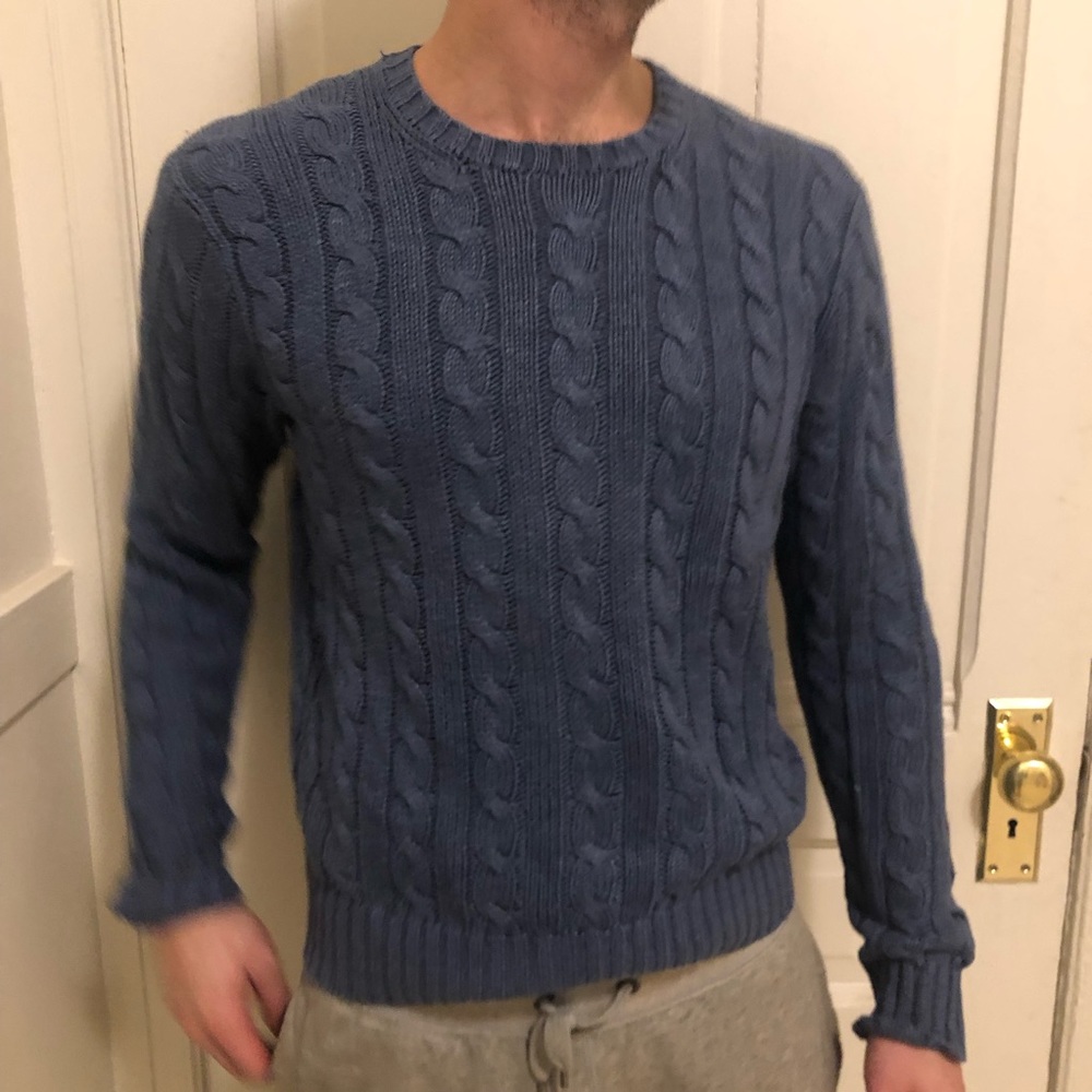 Ralph Lauren Blue Cable Knit Sweater